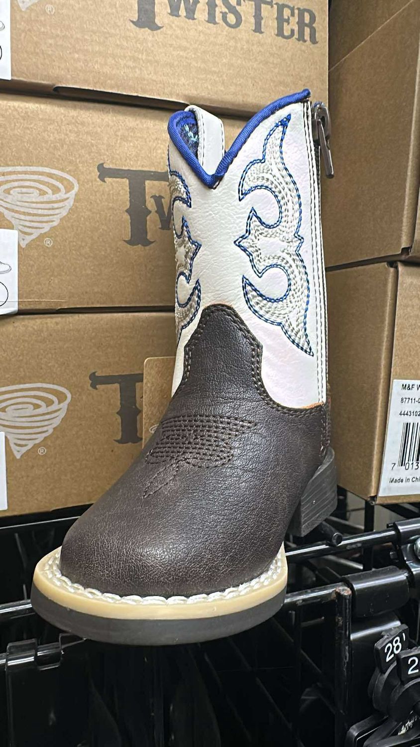 Joshua Style Square Boots Brown, Size: 04T