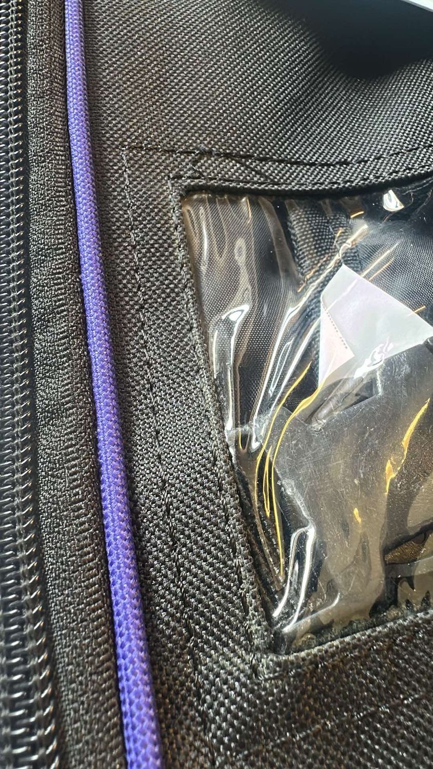 Deluxe Fake Tail Bag, Color: Black/Purple