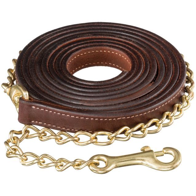 Leather Lead w/30&quot; BP Chain