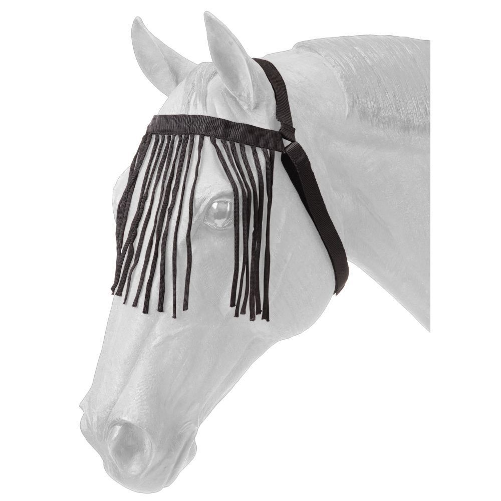 Nylon Fly Veil with Throatlatch, Color: Black