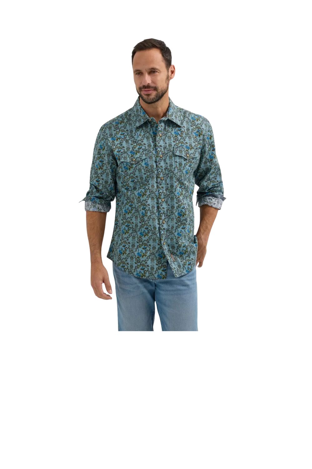 Retro Premium Shirts Print Retro Premium Shirts Print, Color/Print: Green Floral, Size: Small