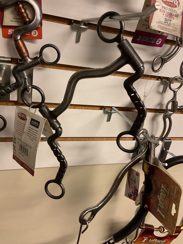 KEN MCNABB BUFFED BLACK SWEET IRON MEDIUM PORT BIT