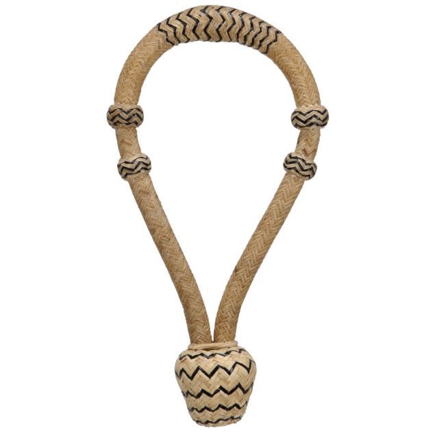 Bosal Rawhide Cream/Black Bosal Rawhide Cream/Black, Breed: mini, Nose Size: 1/2"