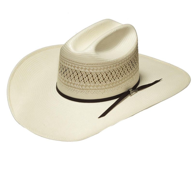 Twister Shantung Western Straw Hat 20X Shantung