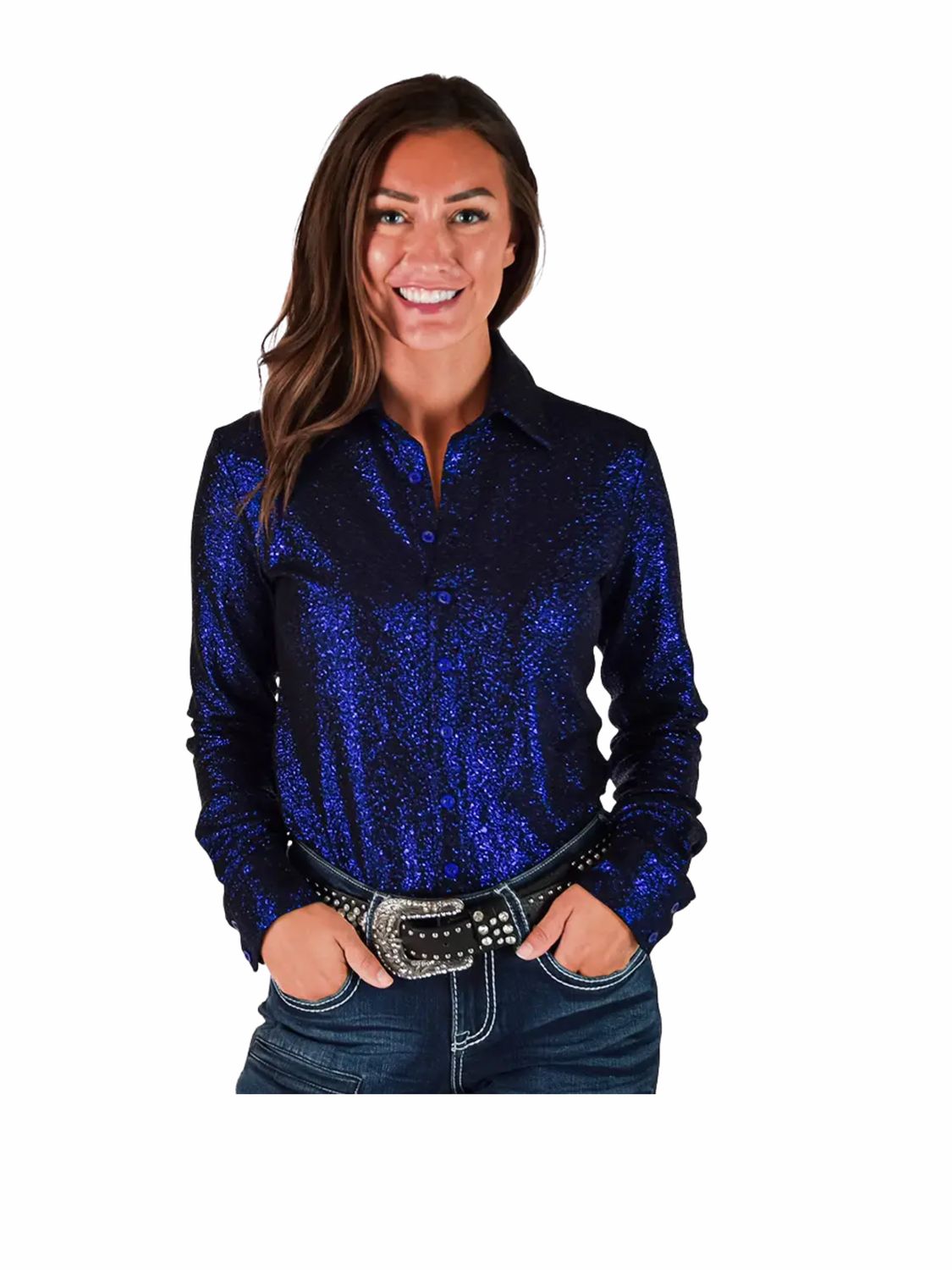 Beautiful Shimmer Stretch Jersey Lightweight Pullover Button Up Beautiful Shimmer Stretch Jersey Lightweight Pullover Button Up, Color: Indigo, Size: XXS
