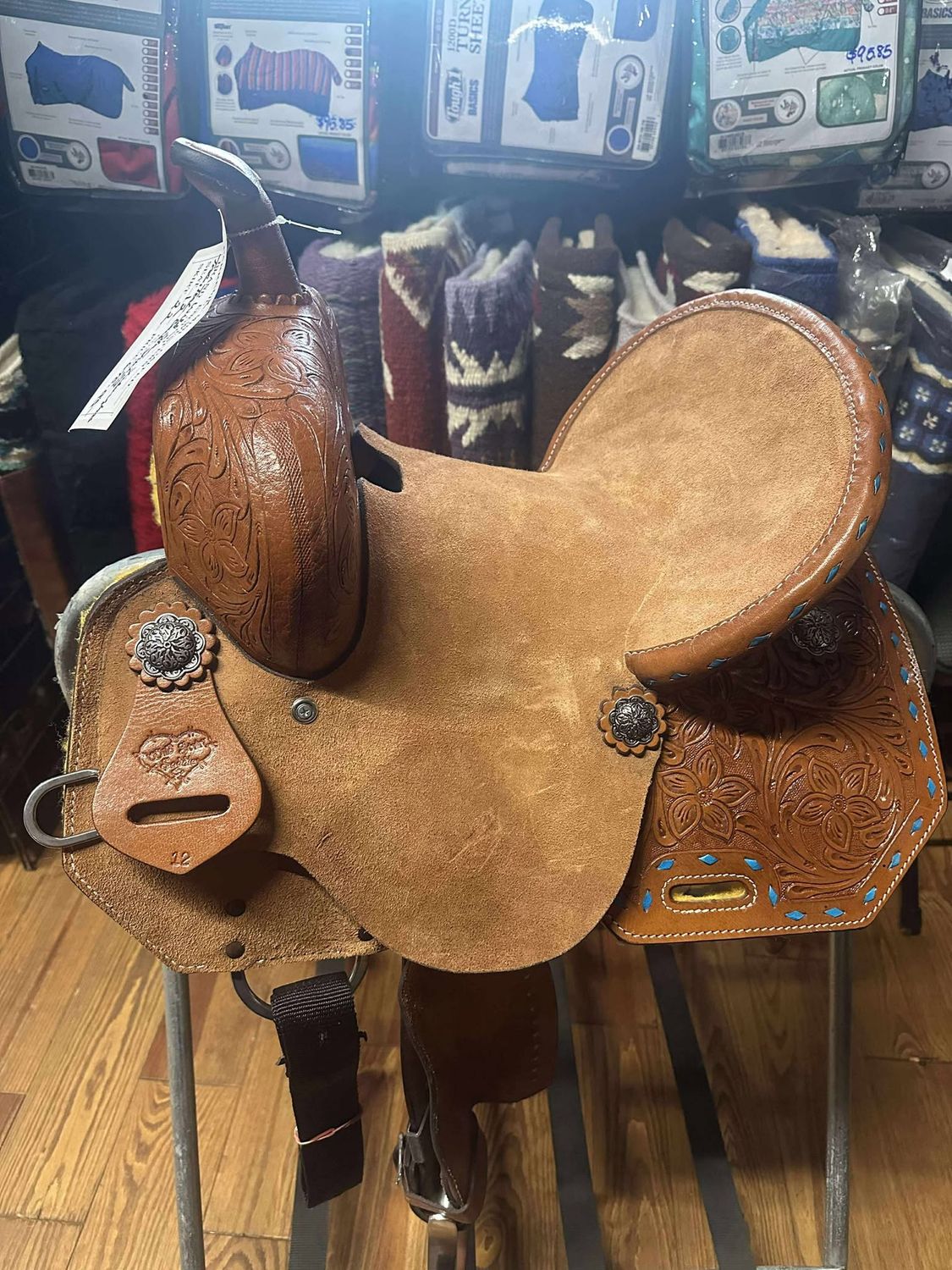 Wild Star Turquoise Buck Stitch 12&quot;