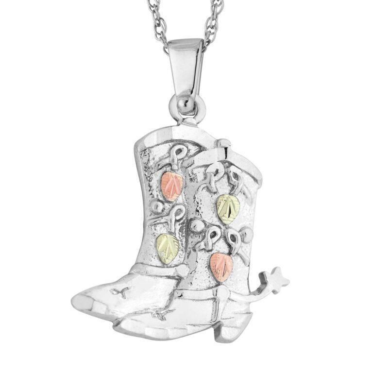 Silver Boots &amp; Spurs Pendent, Style/Design: Pendent