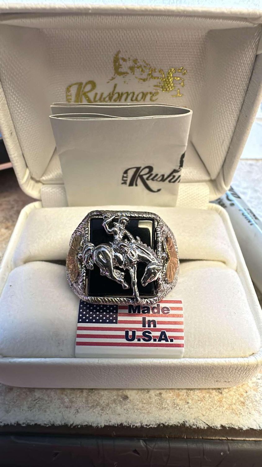 Bucking Horse Men Ring 11, Size: 11