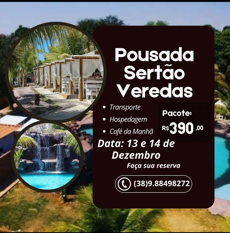 POUSADA SERTÃO VEREDAS 13 E 14 DEZEMBRO