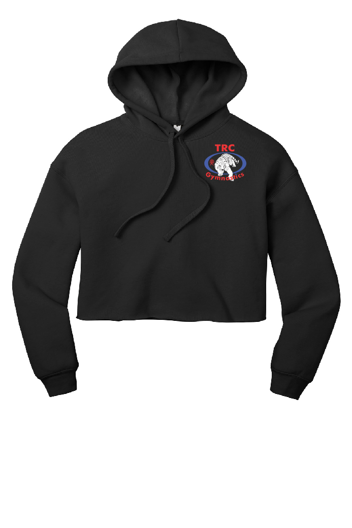 LADIES FLEECE CROPPED HOODIE (LEFT CHEST LOGO)