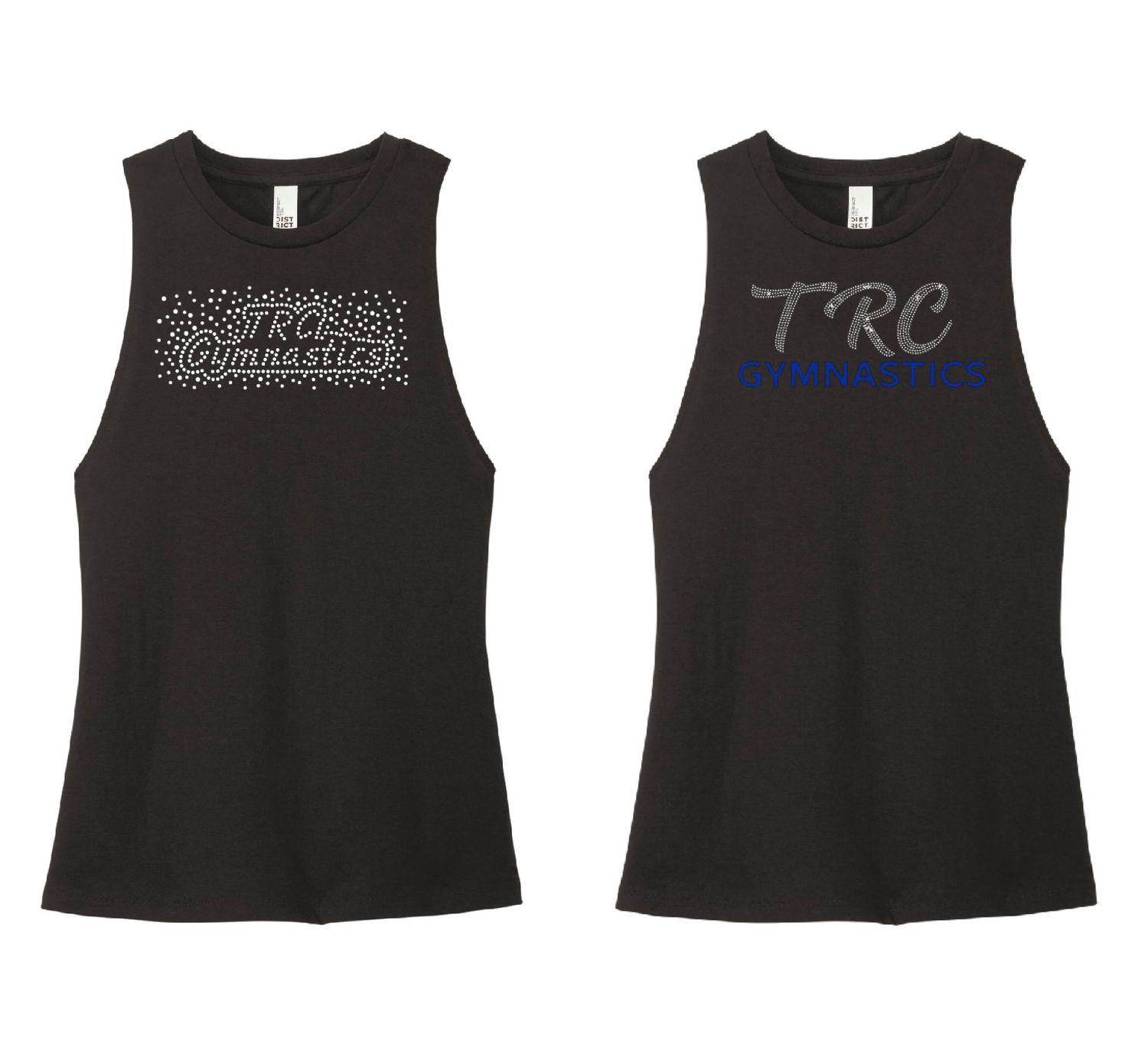 YOUTH TRC GYMNASTICS CRYSTAL MUSCLE TANK (2 style options)