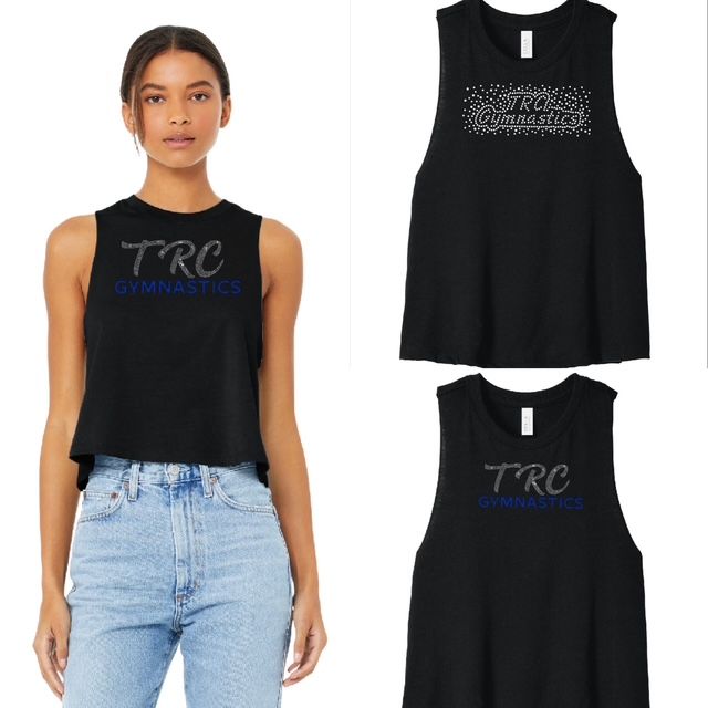 LADIES RACER BACK CROPPED TANK