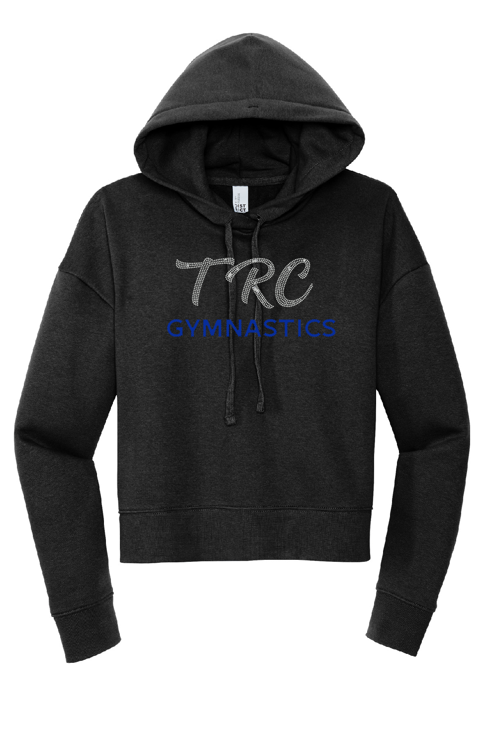 LADIES CRYSTAL TRC GYMNASTICS FLEECE CROP HOODIE