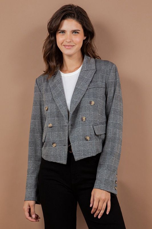 Double Breasted 6 Button Blazer