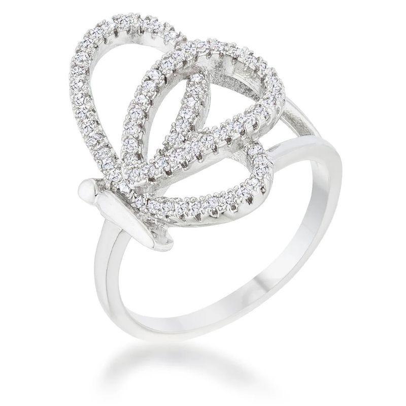Pave Butterfly Ring