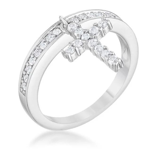 Cross Charm Ring