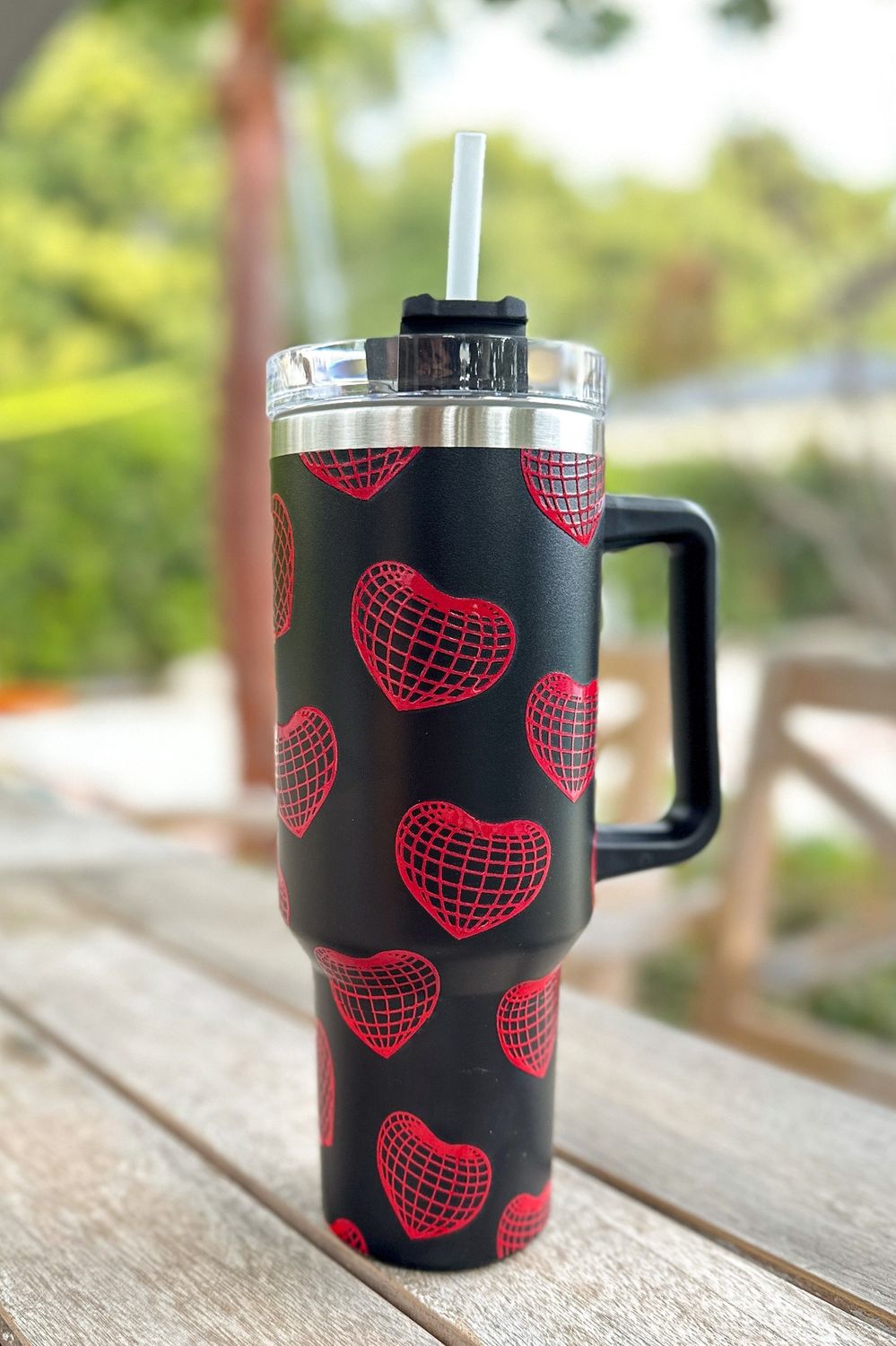 Heart Printed Tumbler