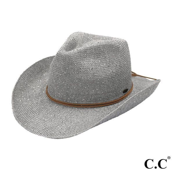 Sequin Detail Cowboy Hat