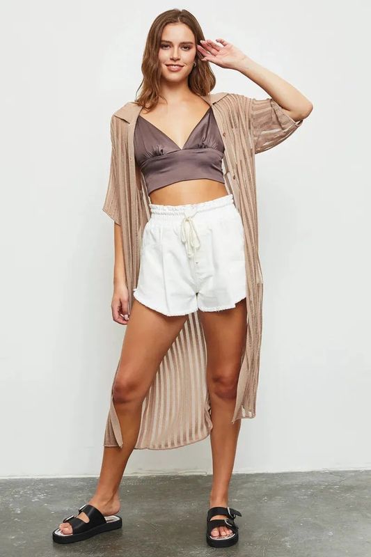 Sheer Duster Cover Up