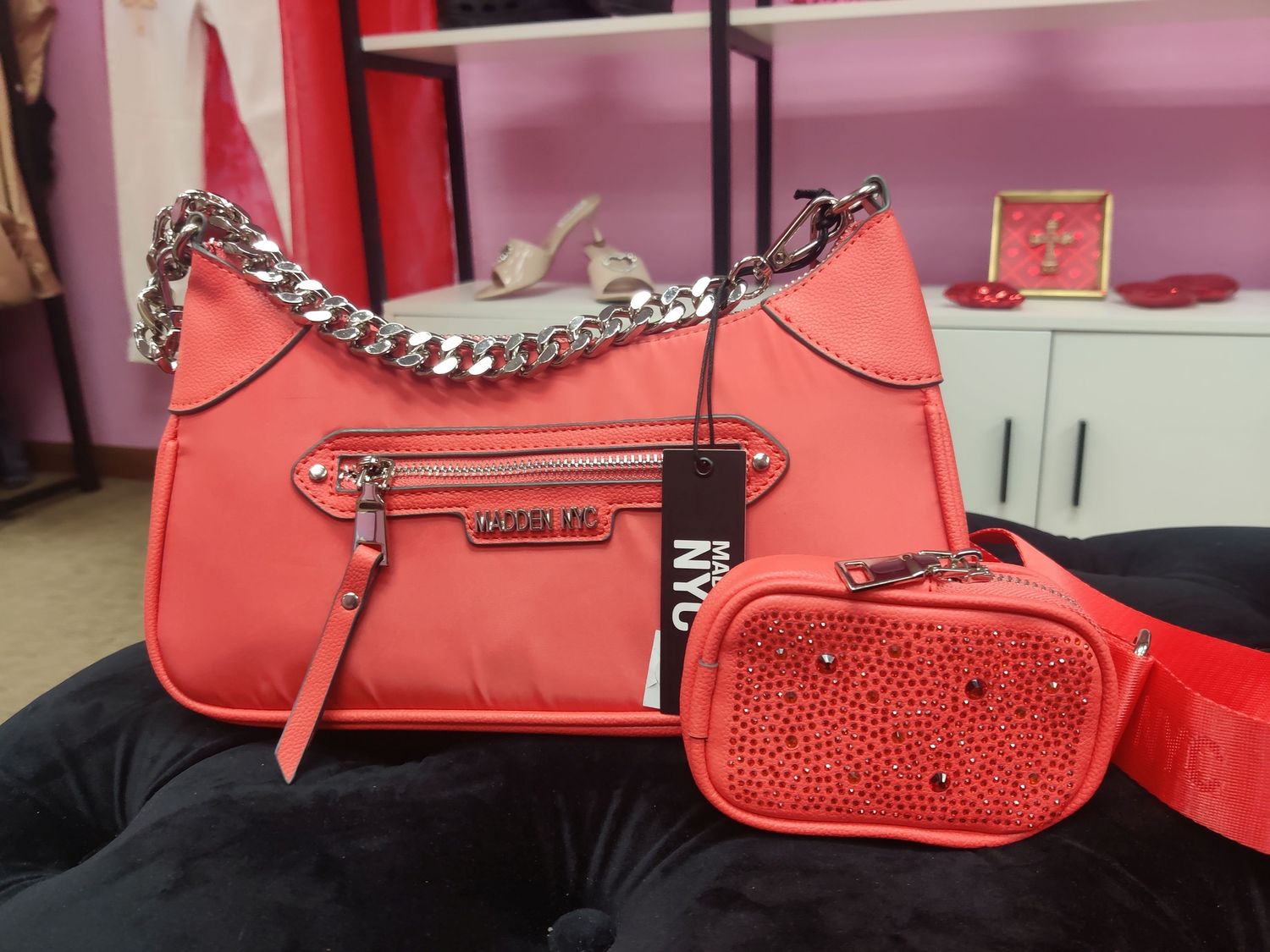 Crossbody Purse, Colour: Orange