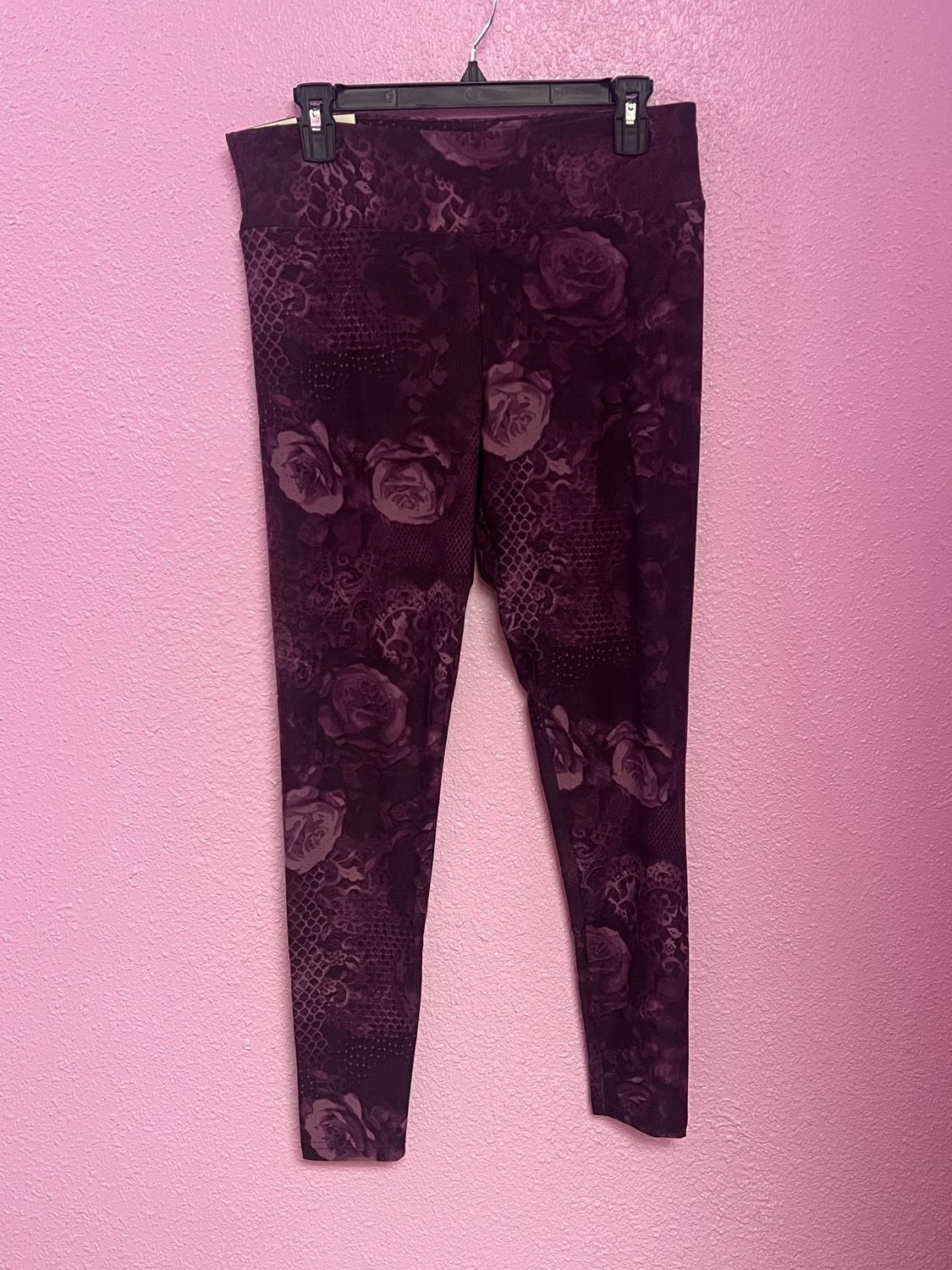 Floral Print Leggings, Size: L/XL