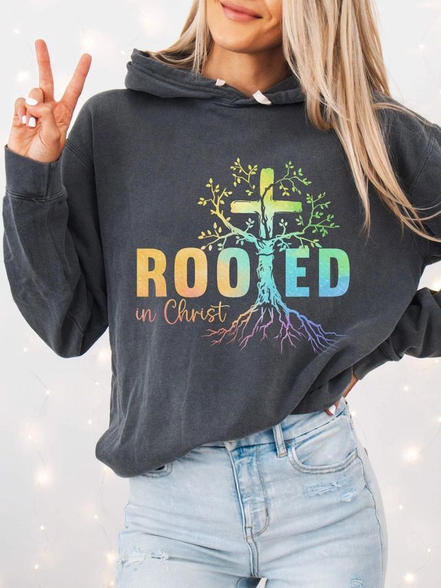 Rooted Graphic Tee T-Shirts, Colour: Light Grey, Size: Small