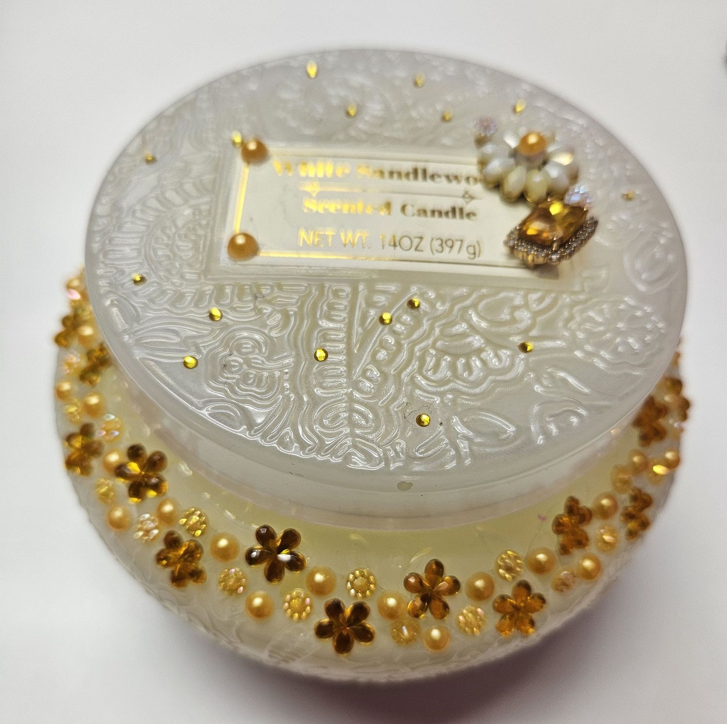 Decorative Candle, Colour: Cream