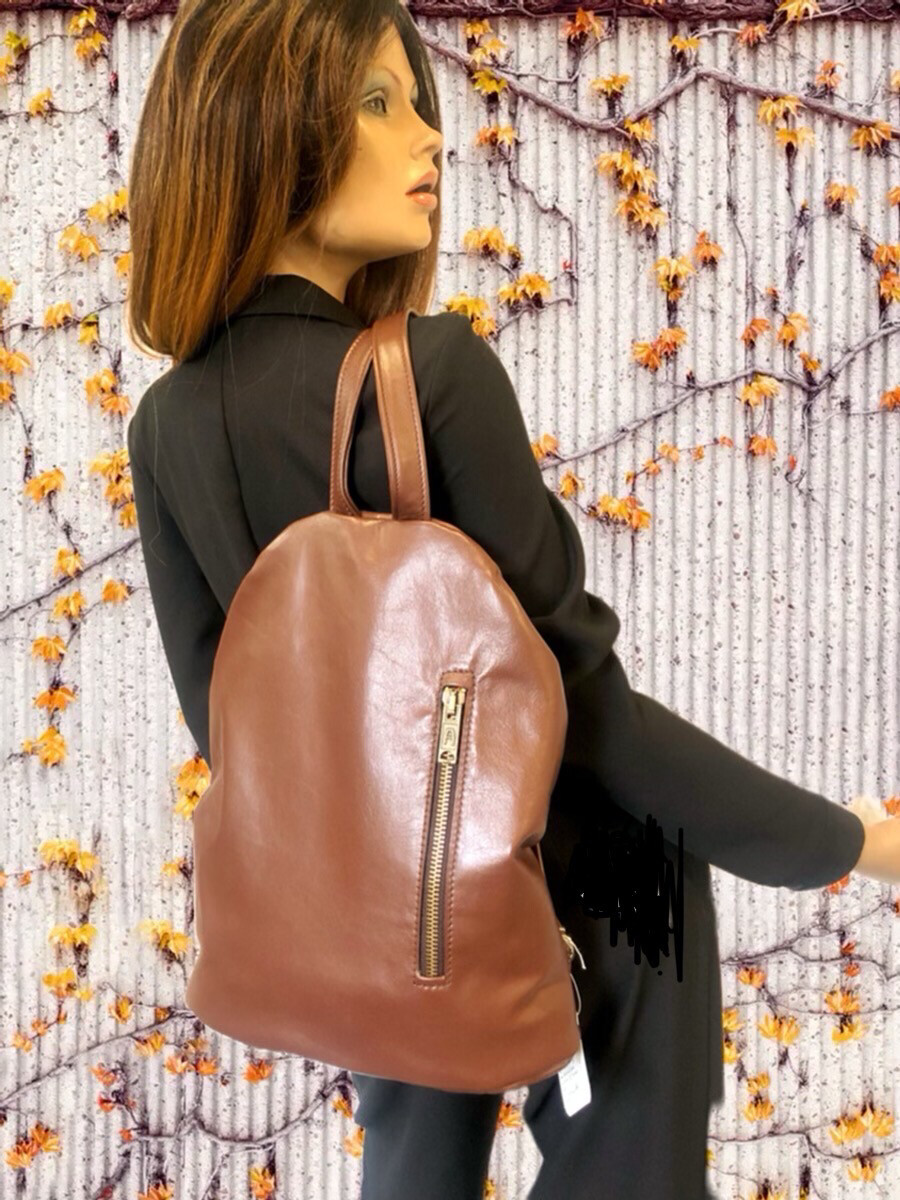 Security sac à dos cuir ouverture côté dos pour protéger vos affaires, cuir Français fait à Toulouse pièce unique,  sac cuir artisanal.