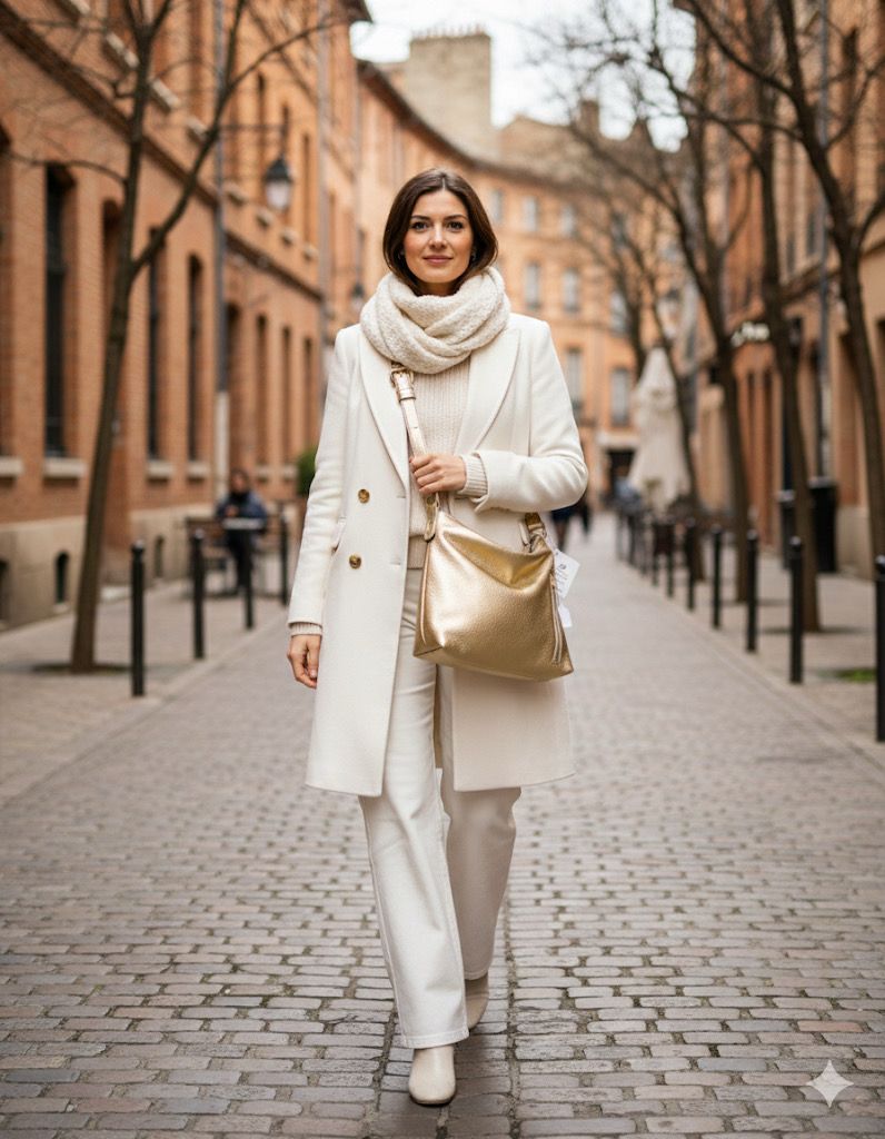 Sabi cuir pleine fleur porté épaule ou bandoulière cuir doré
