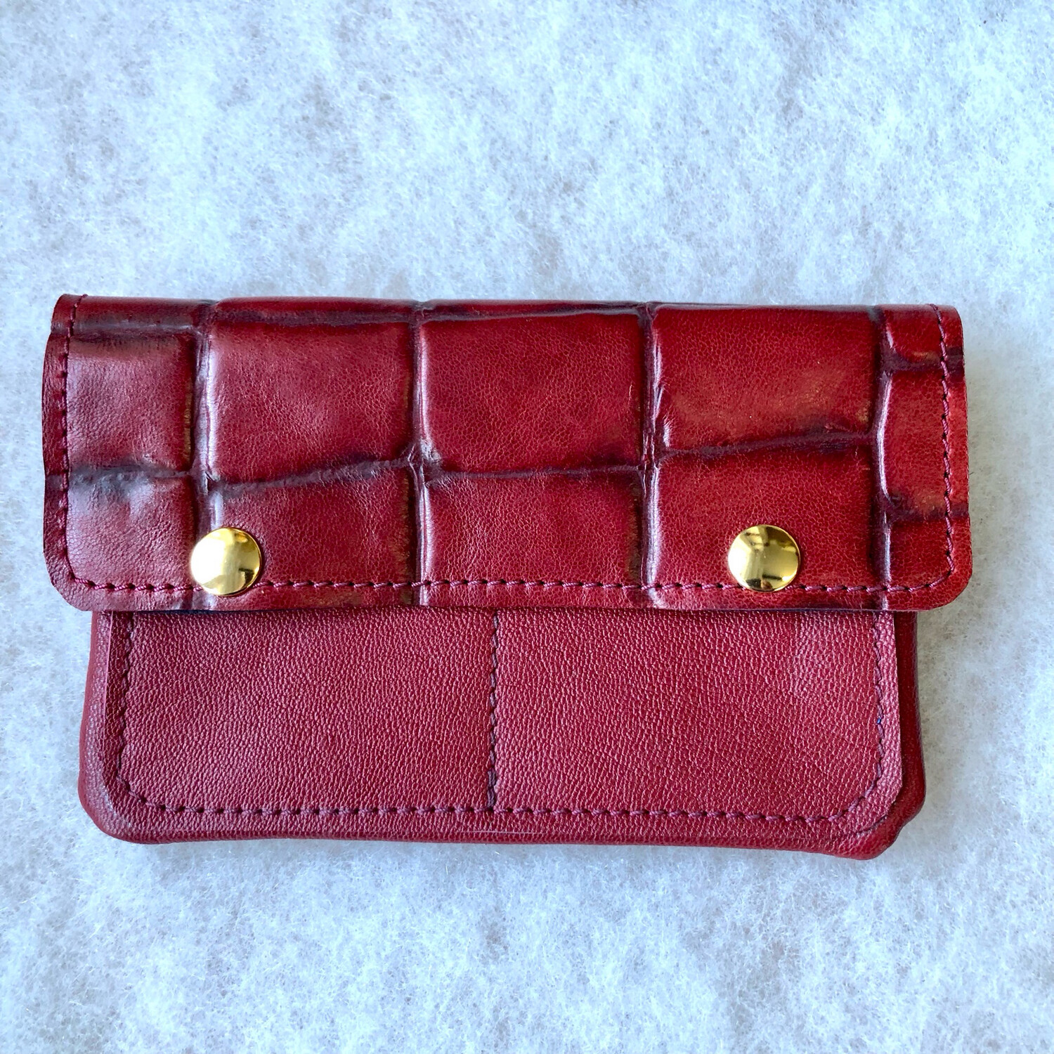 Marli en cuir rouge