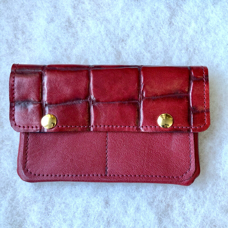 Marli en cuir rouge