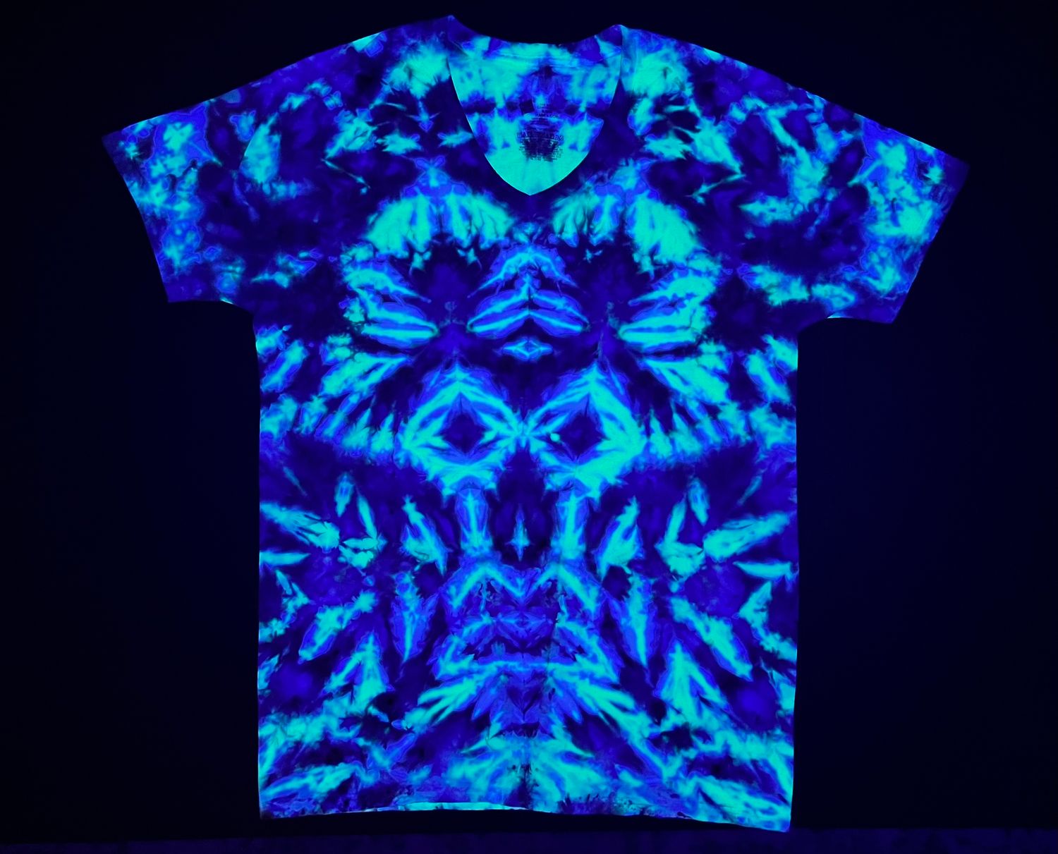 Front under black light