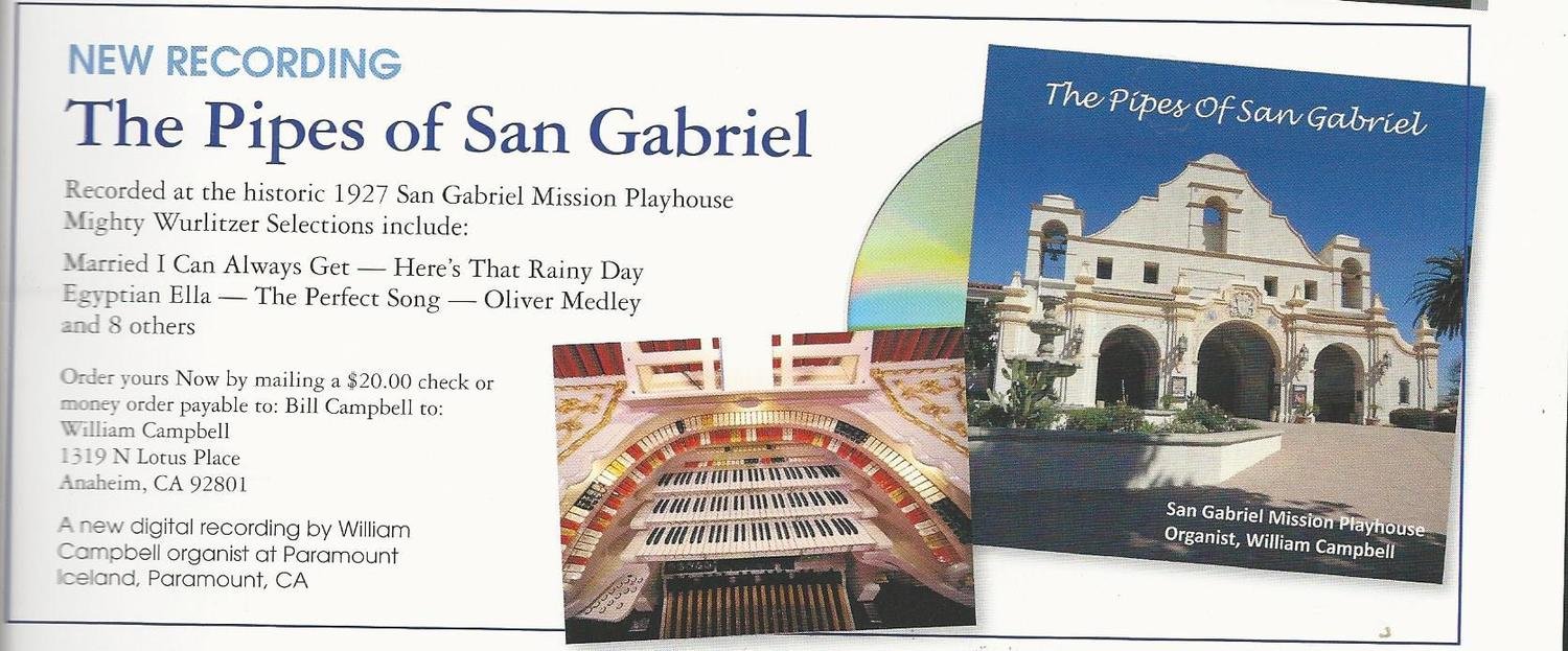 The Pipes of San Gabriel CD