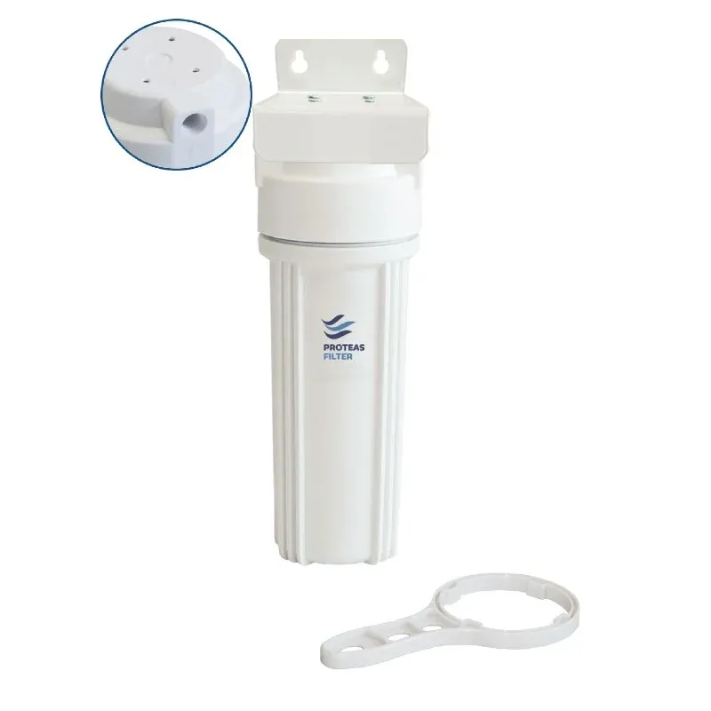 Μονή Φιλτροθήκη 2Μ λευκή πλαστική 10″–1/4″ – κλειδί + βάση Μονή Φιλτροθήκη 2Μ λευκή πλαστική 10″–1/4″ – κλειδί + βάση