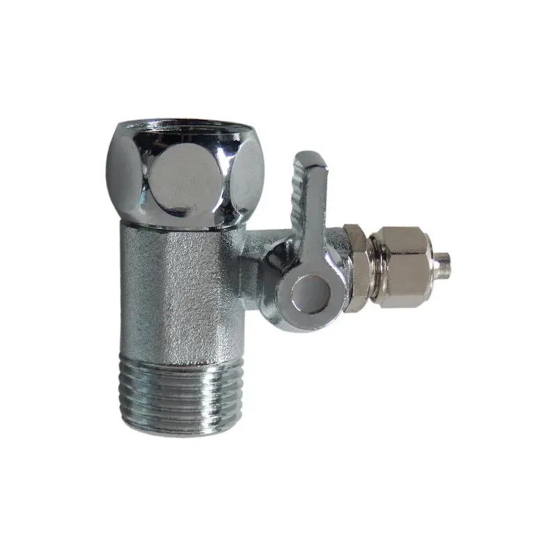 Κλέφτης 1/2″ με ενσωματωμένο βανάκι 1/4″ βιδωτό