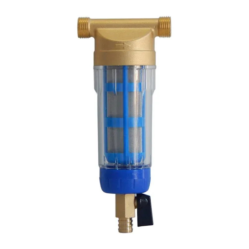 Χειροκίνητο αυτοκαθαριζόμενο φίλτρο με ξύστρα 1/2″ είσοδο/έξοδο 30μm Χειροκίνητο αυτοκαθαριζόμενο φίλτρο με ξύστρα 1/2″ είσοδο/έξοδο 30μm