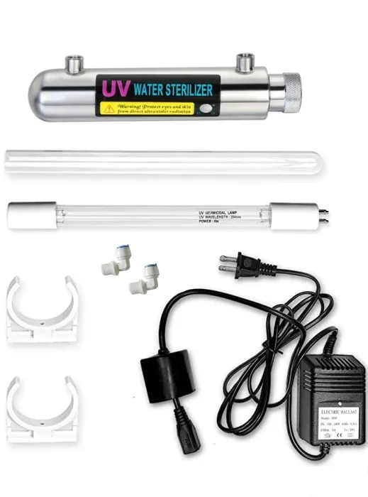 Σύστημα υπεριώδους ακτινοβολίας (UV) 1/4″–136,4L/h–6W–220V