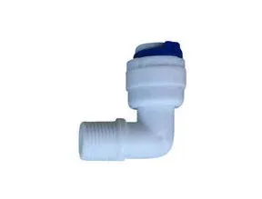 Ρακόρ πλαστικό γωνία 1/8″ αρσ.–1/4″ σωλ. κουμπωτό Ρακόρ πλαστικό γωνία 1/8″ αρσ.–1/4″ σωλ. κουμπωτό