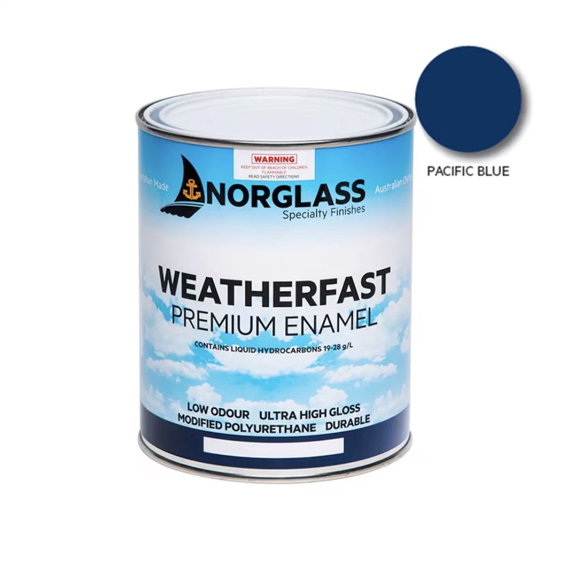 Weatherfast Enamel Pacific Blue 500ml