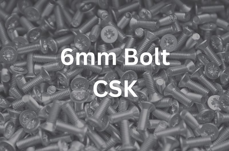 6mm x 25mm CSK Bolt