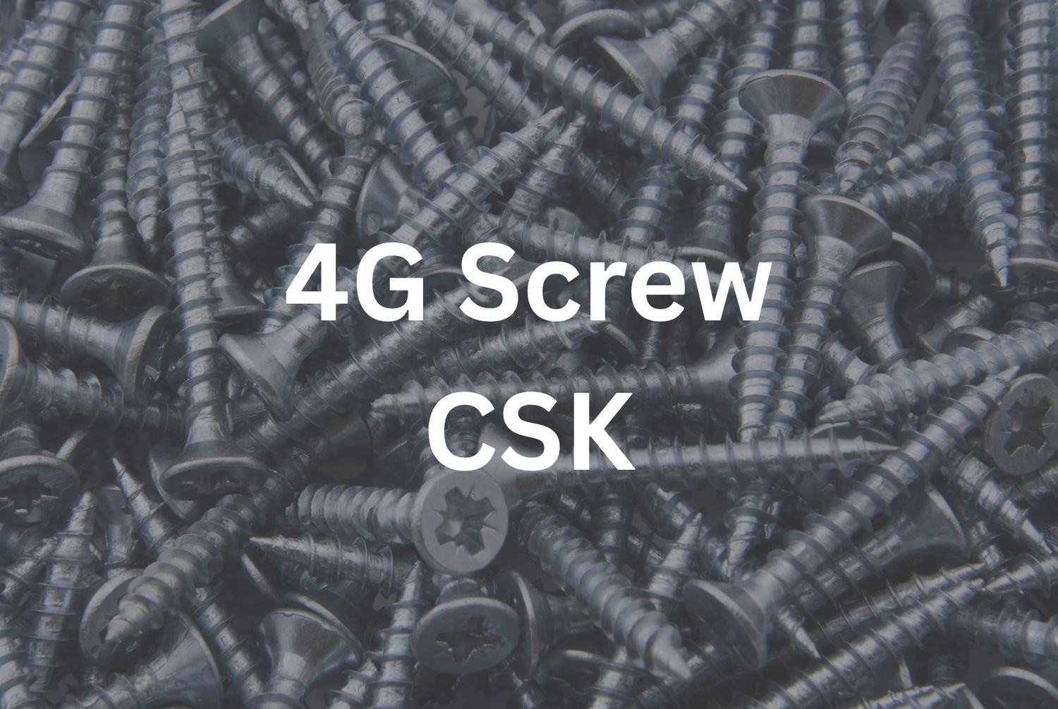4G x 1/2&quot; CSK Screw