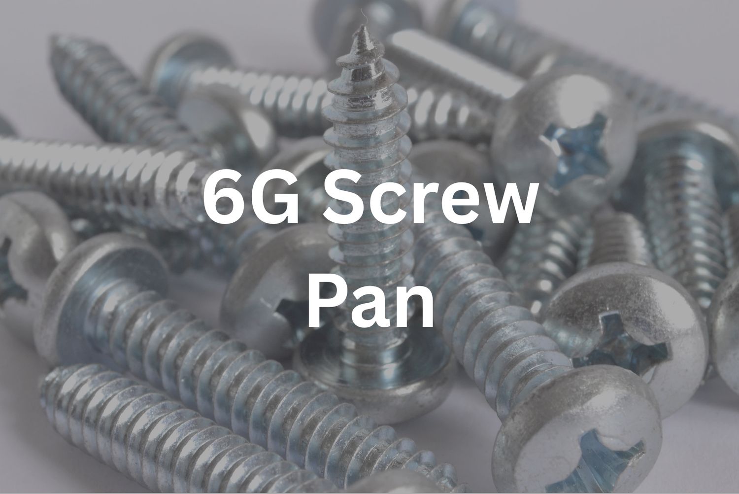 6G x 1 1/2&quot; Pan Screw