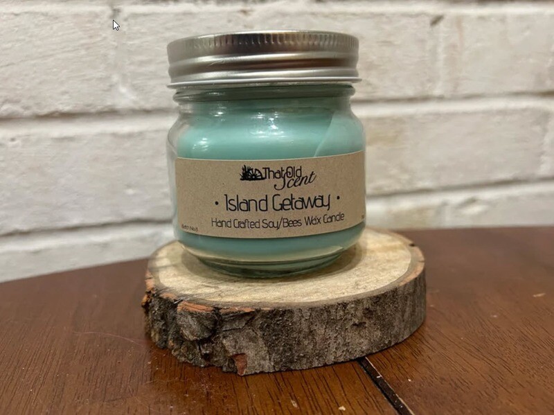 Island Getaway Scented Handcrafted Wax Candle