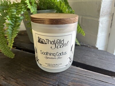 Soothing Cactus (Signature Line)  Scented Handcrafted Soy Wax Blend Candle