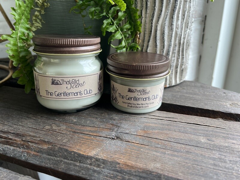 The Gentleman's Club Scented Soy Wax Blended Candle