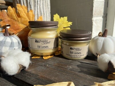 Fall Leaves Scented Handcrafted Soy Wax Blended Candle