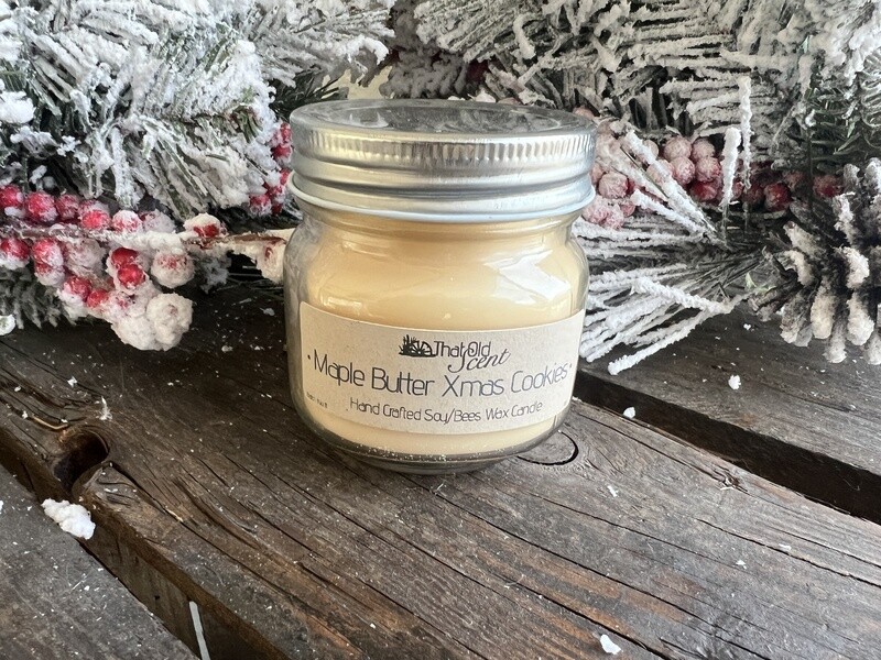 Maple Butter Christmas Cookies Scented Soy/Bees Wax Candle