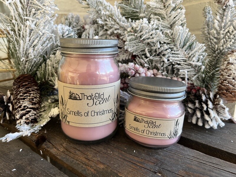 Smells of Christmas Scented Soy Blended Wax Candle