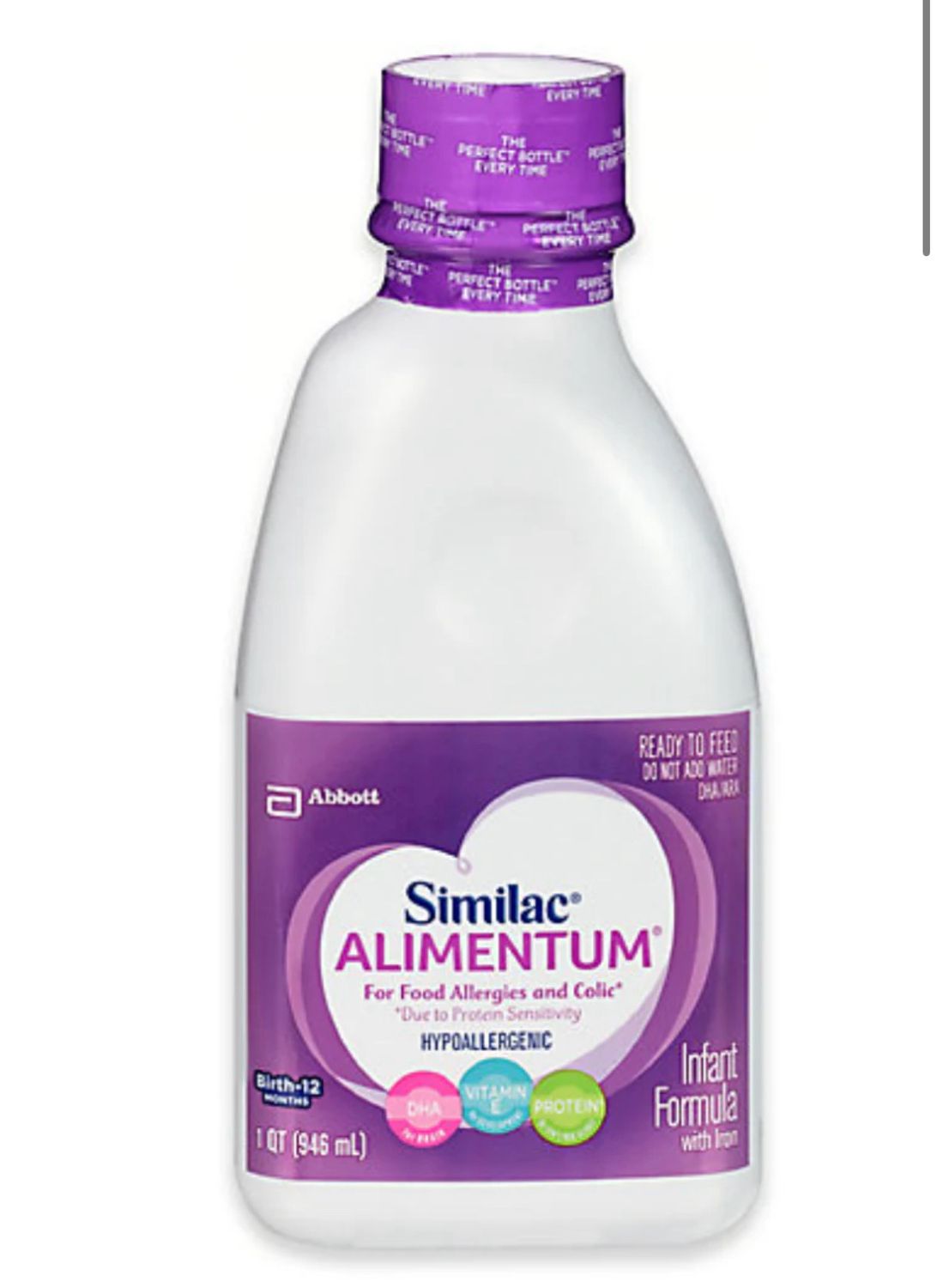 SIMILAC ALIMENTUM READY TO FEED - 4 BOTTLES
