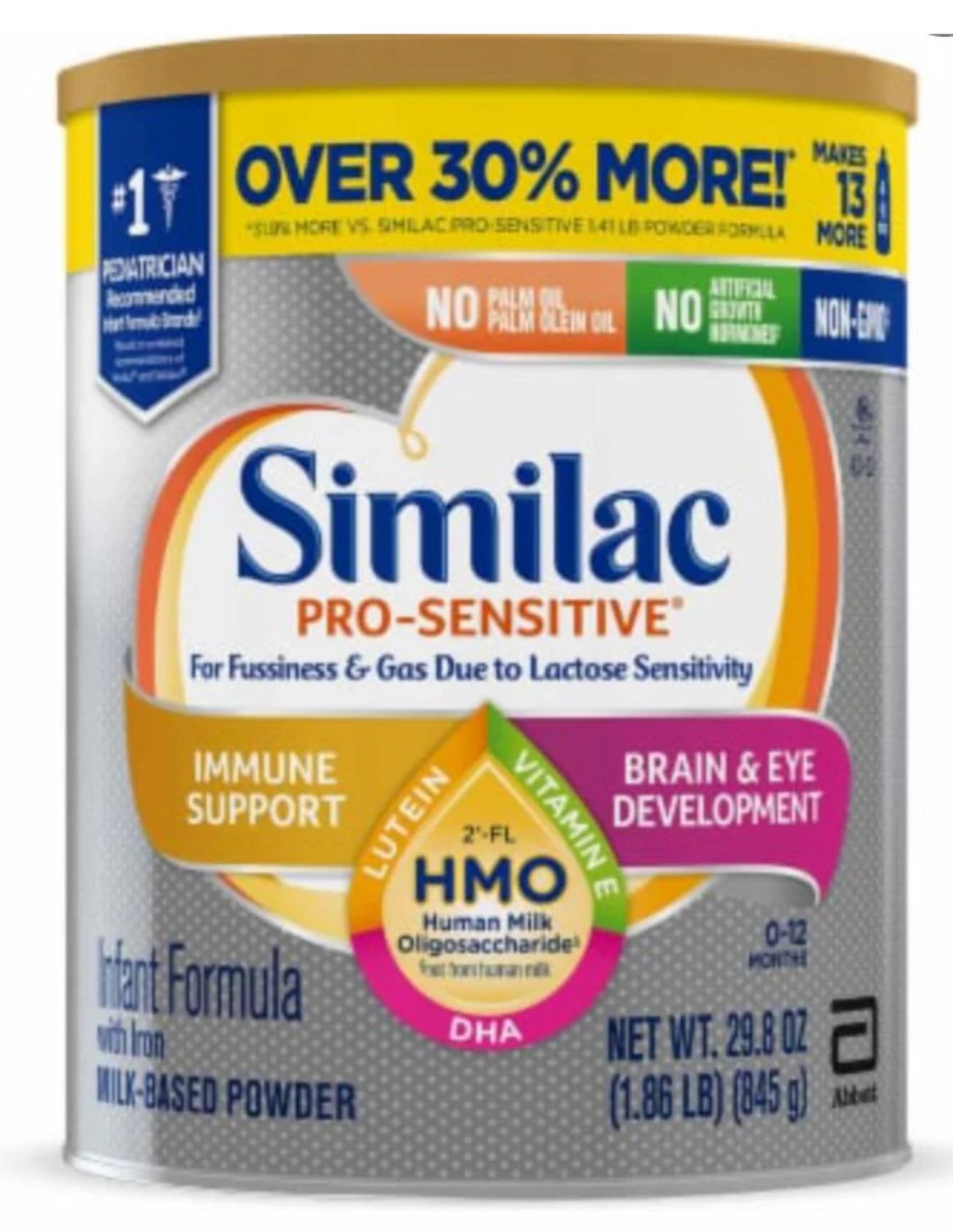 SIMILAC PRO SENSITIVE 29.8 OZ - 30% MORE
